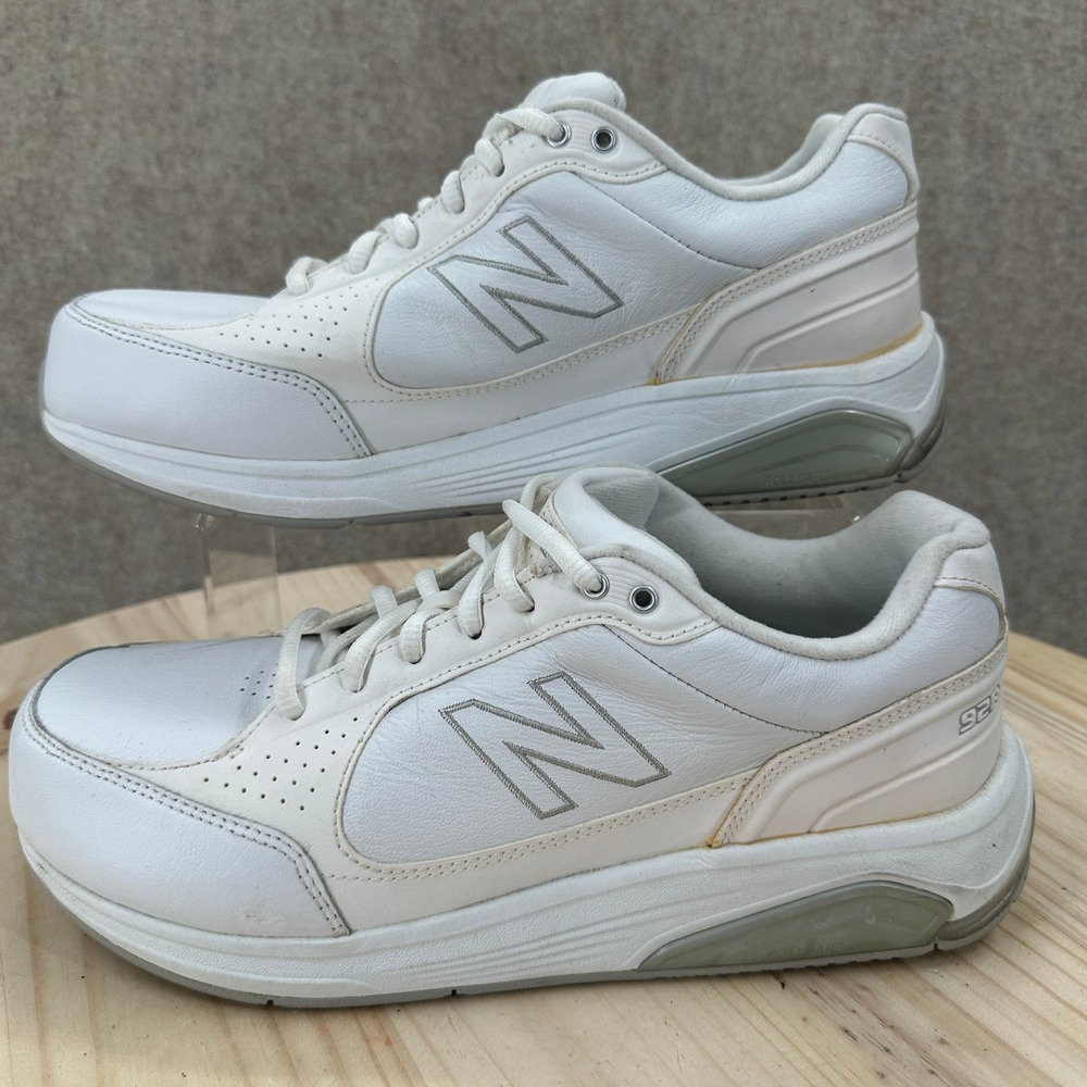 New Balance 928 Walking Shoes Womens 10.5 W White Leather Rollbar WW928WT